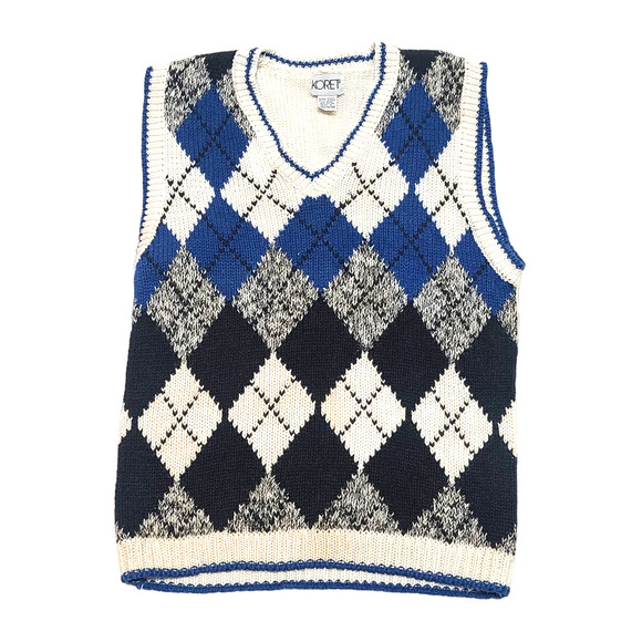 Koret Other - Koret argyle vest knitted men's small